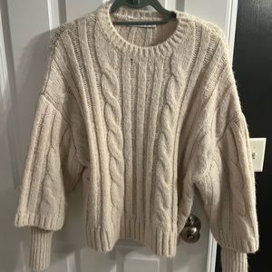 Zara cable sweater, medium